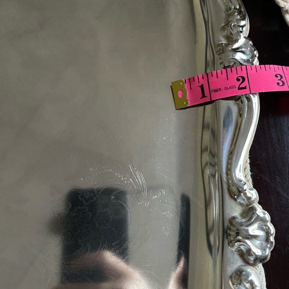 Golden Crown Silver Plated Butler’s Tray - Picture 10 of 10